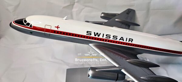 Convair 990A Coronado Swissairwith detailed craftsmanship.